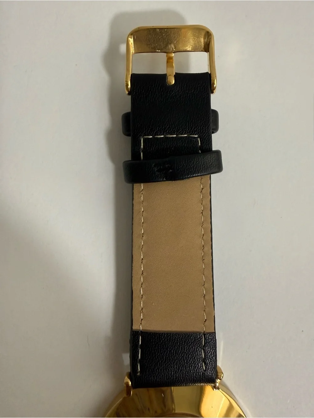 Harrods London Souvenir Watch Black Gold Tone HADS-003